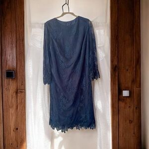 LANTING BRIDE Lace navy blue Dress